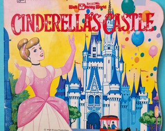 Cinderella's Castle / Golden Shape Book / Disney / 1970s
