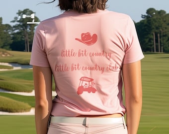 Country Golf T-Shirt, Western Golf Shirt, Womens Golf Shirt, Gift for Golfer, Country Golf Gift, Cute Golf Shirt, Country Girl, Funny Golf