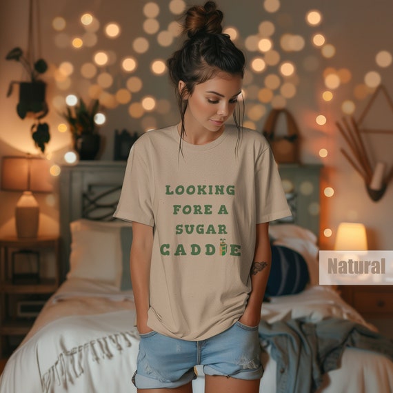 Looking Fore A Sugar Caddie T-shirt, Womens Funny Golf Shirt, Cute Comfy Golfer Tee, Ladies Golf Shirt, Womens Golf, Caddy, Sugar Daddy Golf