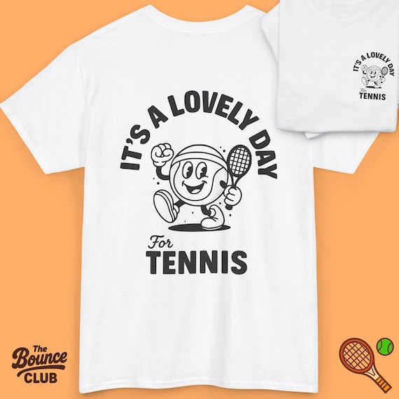 Vintage Tennis Lover Unisex Tee, Retro Tennis Shirt, Cute Tennis