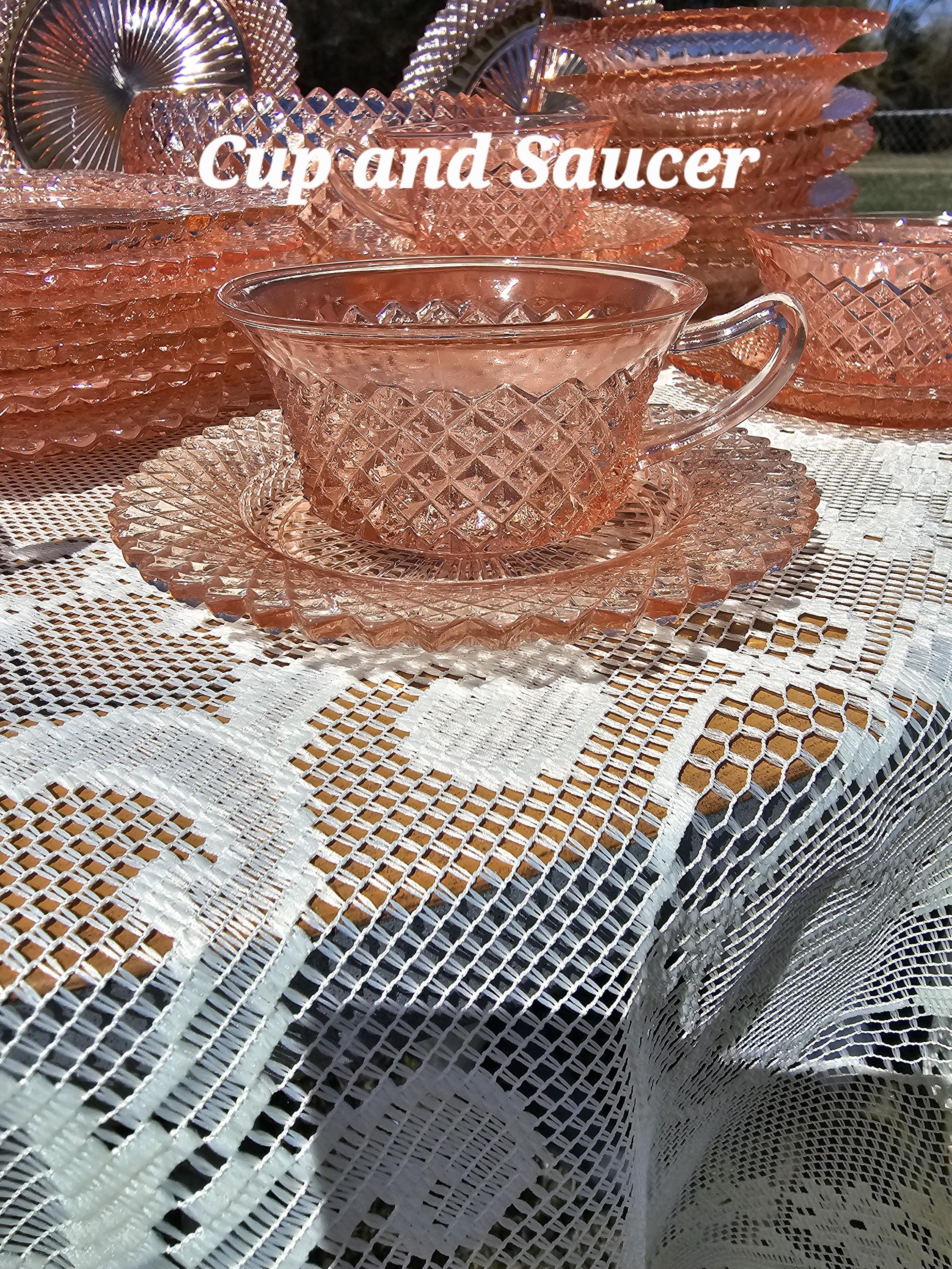 Vintage Anchor Hocking Miss America Pink Depression Glass