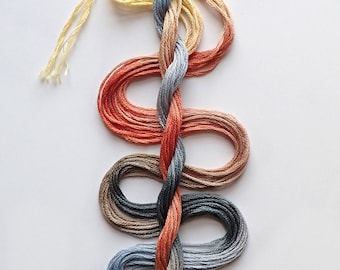 Embroidery floss "Sonoran Stones" hand dyed cotton