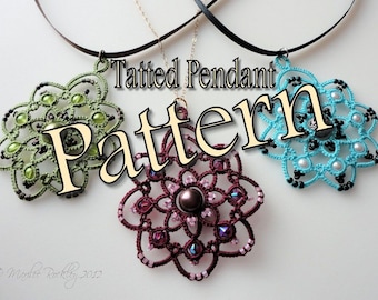 Tatting Pattern "Rotation" Pendant PDF Instant Download
