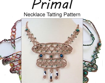 Tatting Pattern "Primal" Necklace PDF Instant Download