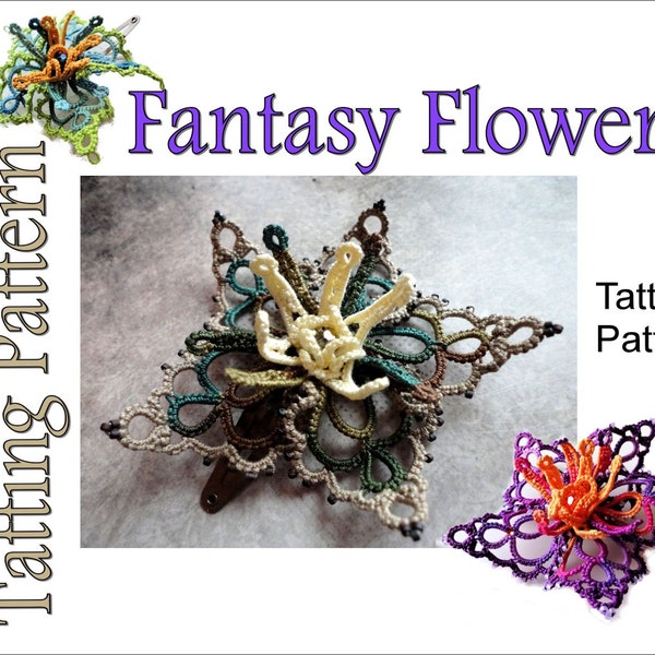 Tatting Pattern "Fantasy Flower" PDF Instant Download
