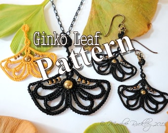 Tatting Pattern "Ginkgo Leaf" PDF Instant Download