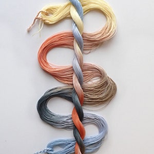 Size 40 Sonoran Stones hand dyed thread 6 cord cordonnet tatting crochet cotton image 1