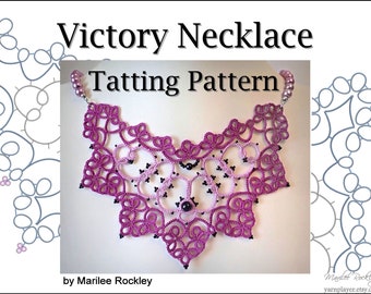 Tatting Pattern "Victory" necklace PDF Instant Download