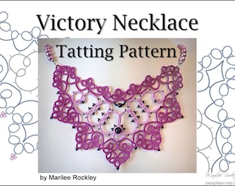 Tatting Pattern "Victory" necklace PDF Instant Download