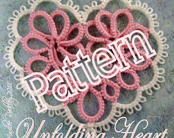 Tatting Pattern "Unfolding Heart" PDF Instant Download