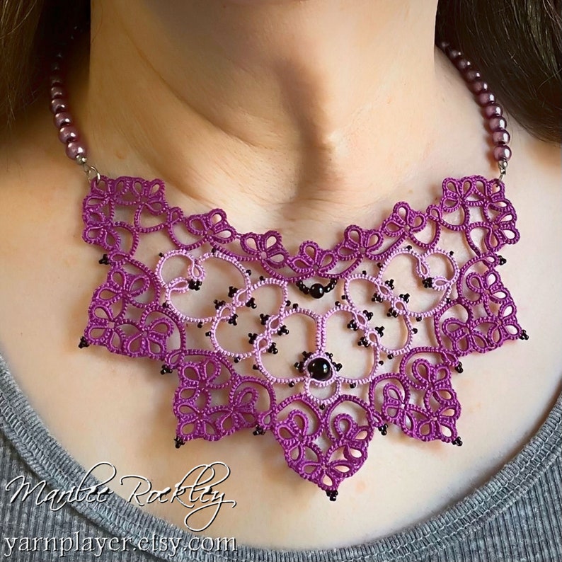 Tatting Pattern Victory necklace PDF Instant Download image 3