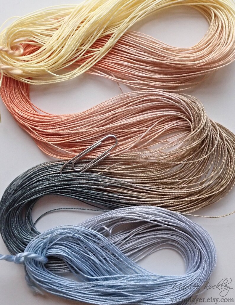 Size 40 Sonoran Stones hand dyed thread 6 cord cordonnet tatting crochet cotton image 4