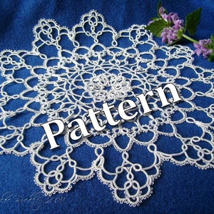 Tatting Pattern &quot;Jubiloso Doily&quot; PDF Instant Download