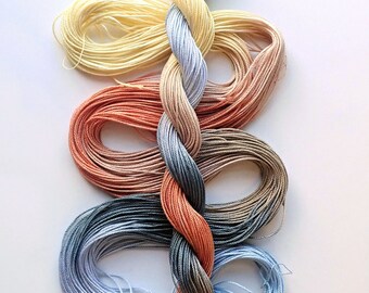 Size 10 "Sonoran Stones" hand dyed tatting thread 6 cord cordonnet crochet cotton