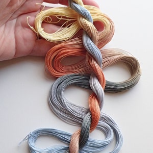 Size 20 Sonoran Stones hand dyed thread 6 cord cordonnet tatting crochet cotton image 2