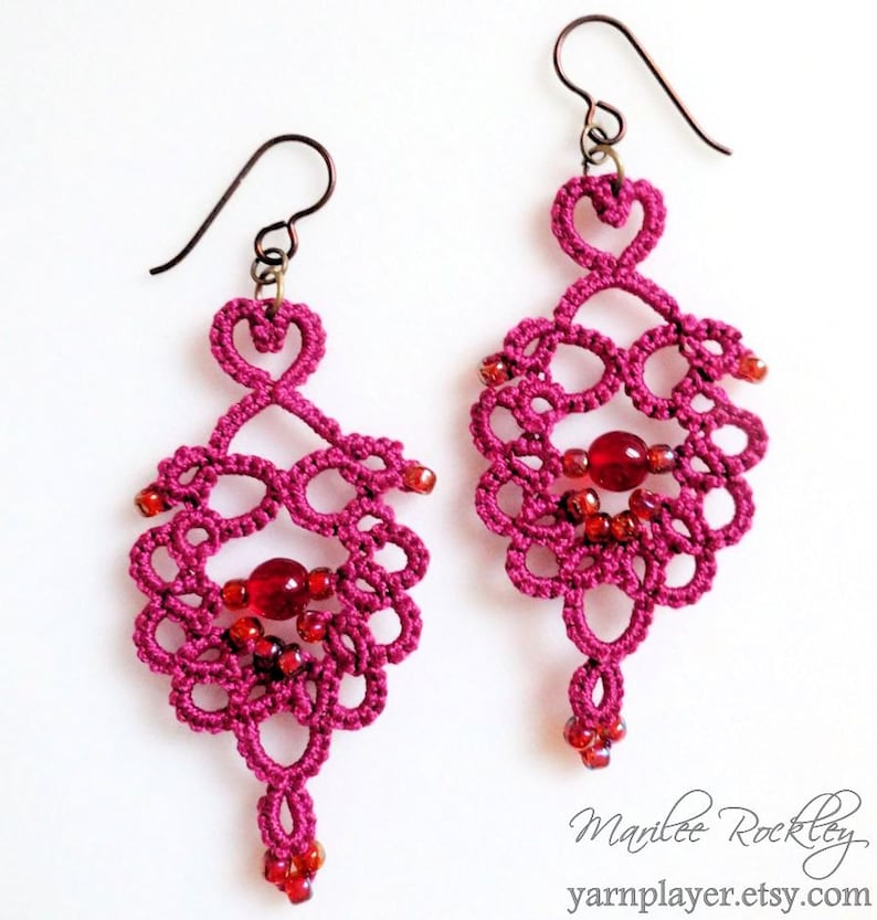 Tatting Pattern Jewelry Set Devotion PDF Instant Download image 3