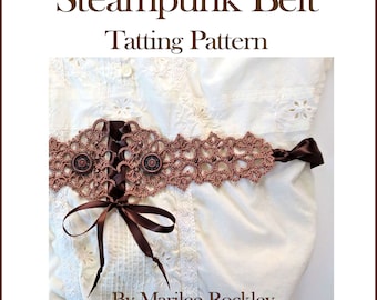 Tatting Pattern "Steampunk Belt" PDF Instant Download