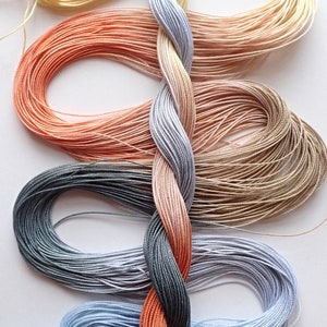 Size 40 Sonoran Stones hand dyed thread 6 cord cordonnet tatting crochet cotton image 3