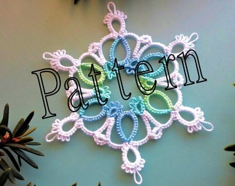 Tatting Pattern "Marian" snowflake PDF Instant Download