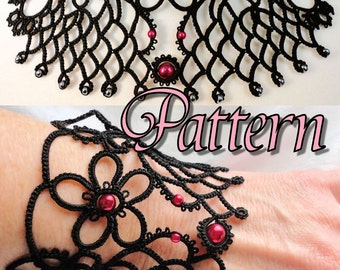 Tatting Pattern Necklace and Bracelet "Fairest" PDF Instant Download