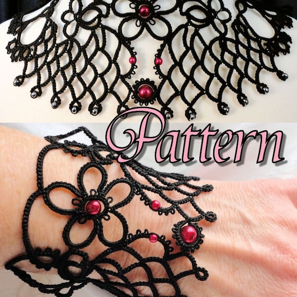 Tatting Pattern Necklace and Bracelet "Fairest" PDF Instant Download