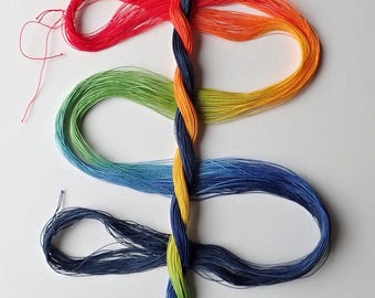 Size 80 "Lake Country" hand dyed thread tatting crochet cotton 6 cord cordonnet