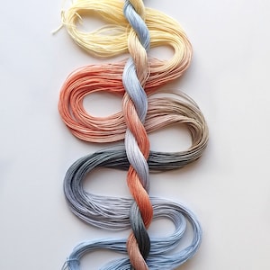 Size 20 Sonoran Stones hand dyed thread 6 cord cordonnet tatting crochet cotton image 1