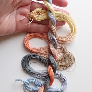 Size 40 Sonoran Stones hand dyed thread 6 cord cordonnet tatting crochet cotton image 2