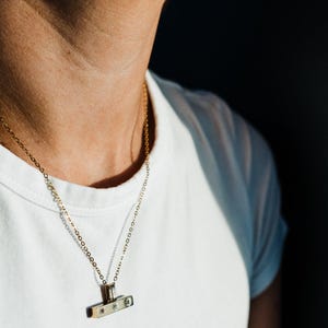 Sun Crystal Bar Necklace