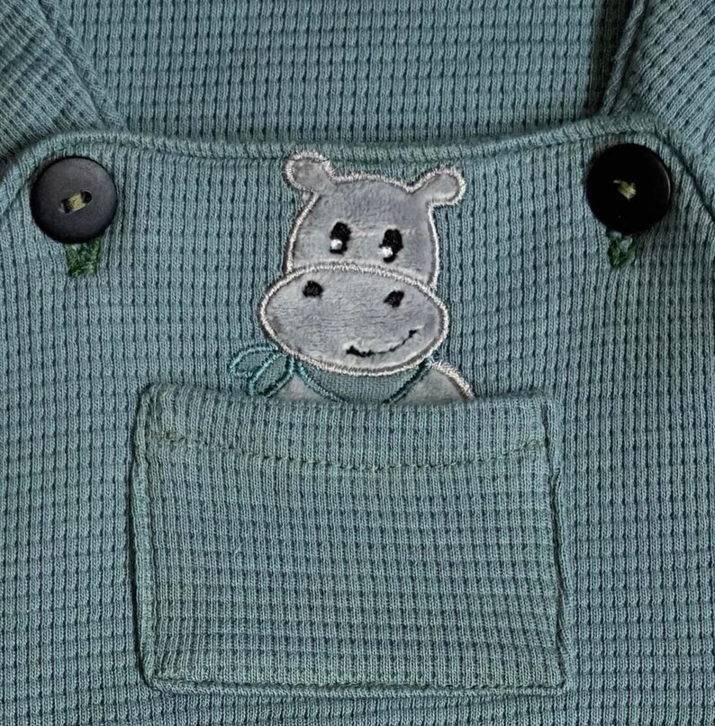 Oversized sweater with animal appliqué in petrol baby sweater, children's sweater size 50/56 98/104 image 6