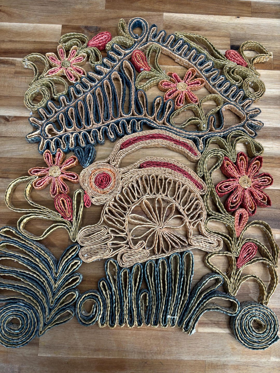 Large Vintage Mexican Woven Rattan Rabbit Trivet/wall Hanging - Etsy