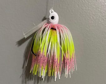 1 Hand Tied Wire Tied Hybrid Bass Jig