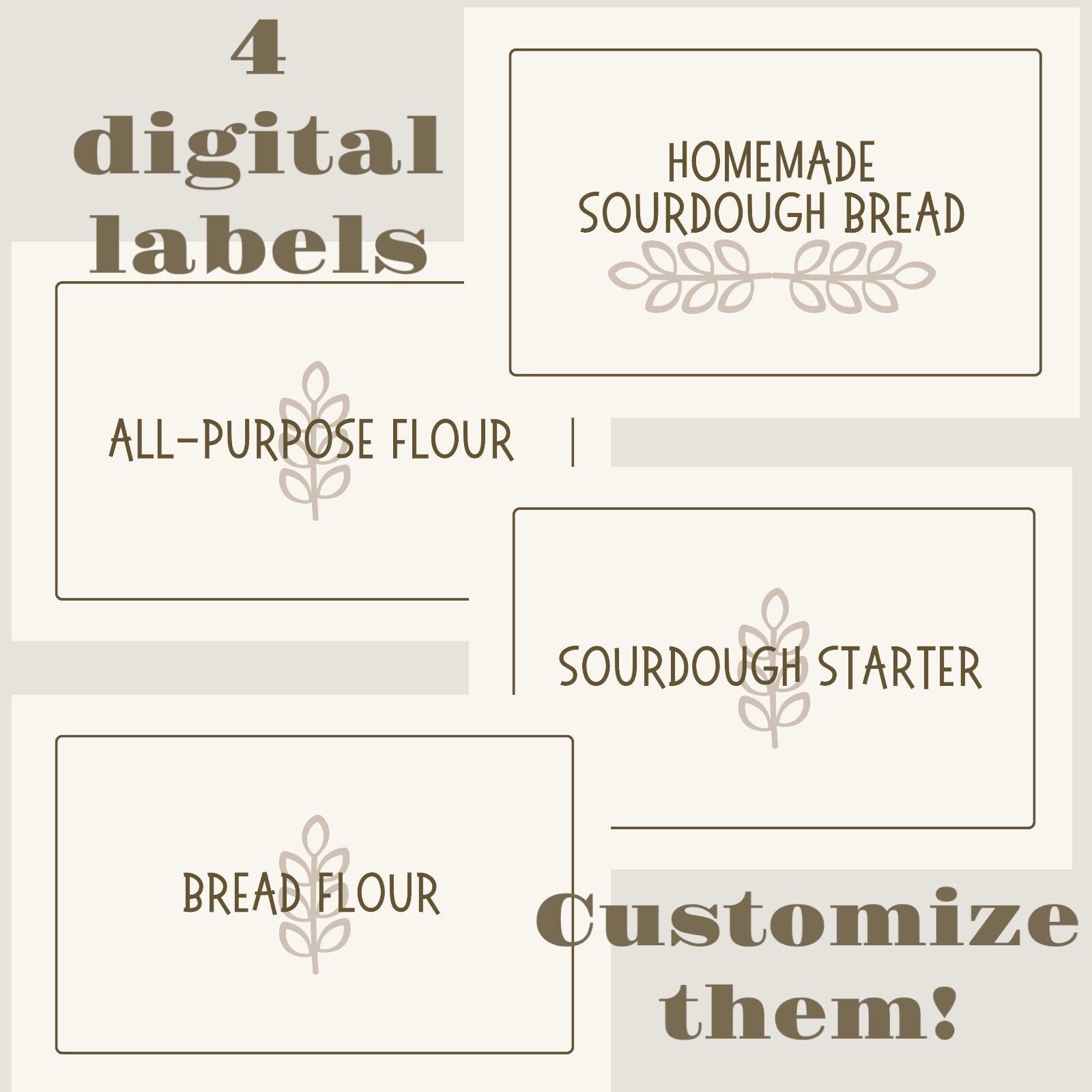 All Purpose Flour Label Printable Pantry Labels For Kitchen