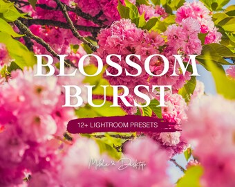 Blossom Burst Lightroom Presets: Floral & Wildlife Photography (Digital Download)