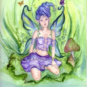 Blue Butterfly Girl