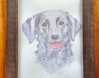 Hand-Painted, Custom Pet Portrait, Watercolor Painting From Photo, Portrait gift, Pet Painting From Photo