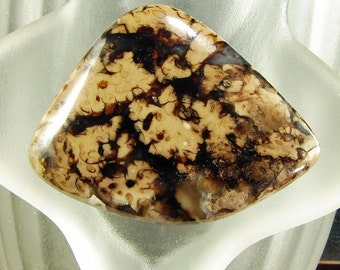 Extremely Rare Stefonite Agate Cabochon-36x27x4.9mm
