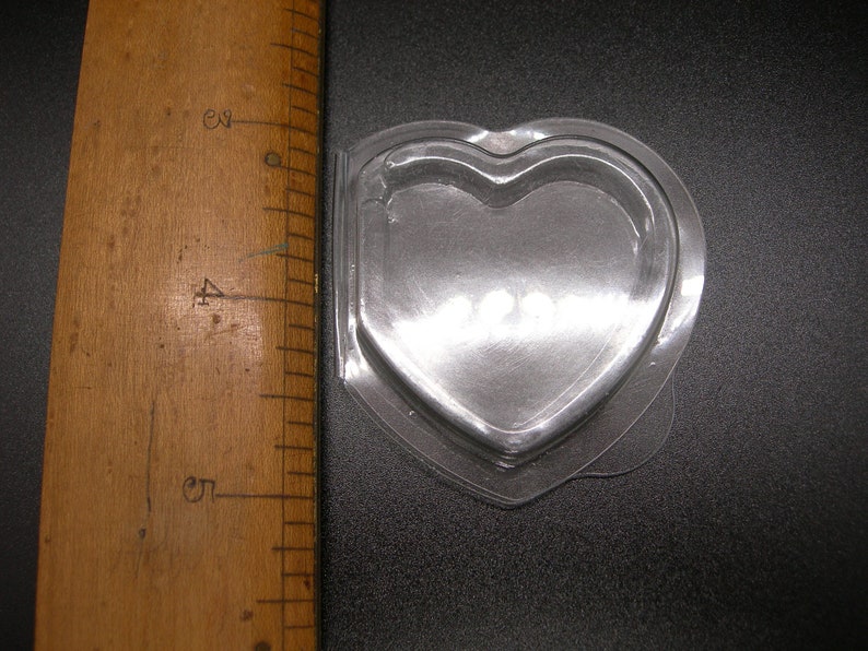 10 Clear Plastic HEARTshaped Treat Boxes with folding lids Etsy