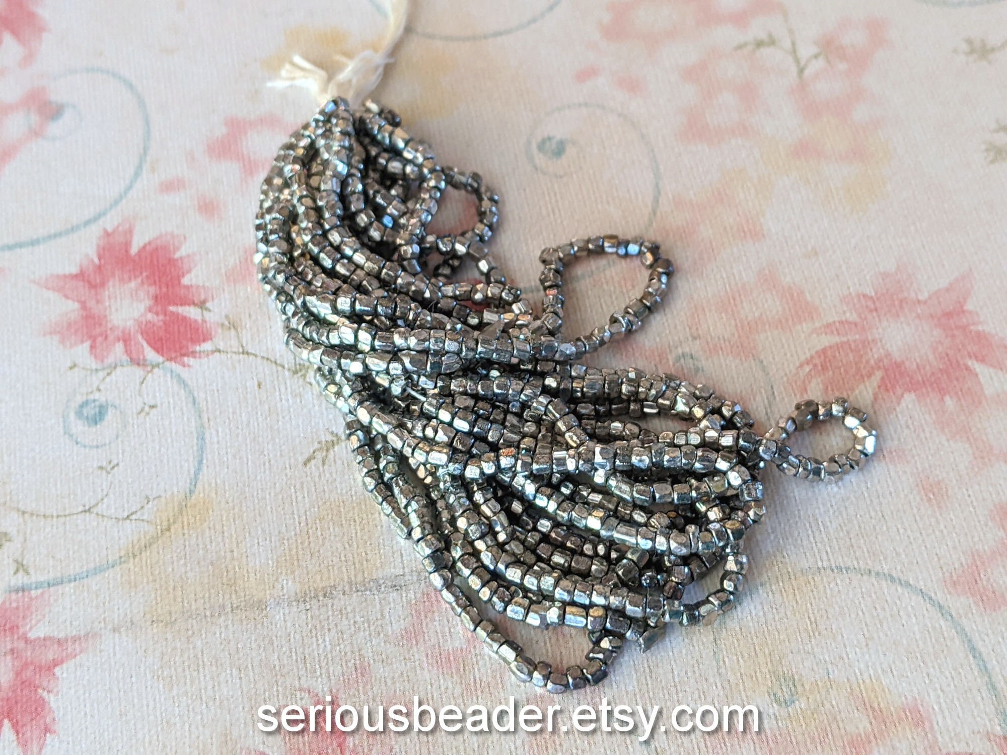 Beadaholique BMS-1106 Genuine 11/0 Silver Plated 16g Metal Seed Beads