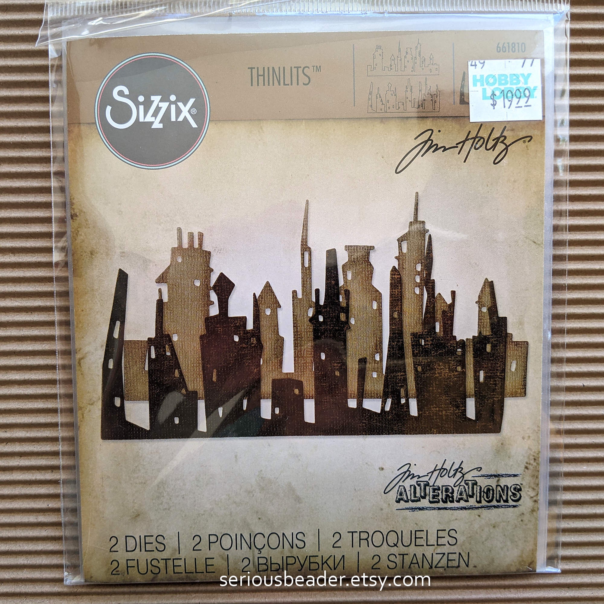 Tim Holtz Sizzix Thinlits CITYSCAPE, SKYLINE, Craft Dies Tim Holtz Sizzix Thinlits CITYSCAPE, SKYLINE, Craft Dies