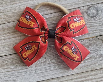 Chiefs Baby Bow: Kansas City Chiefs Headband, Newborn Bows