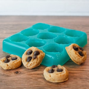 Chocolate Chip Cookies Silicone Mold | Silicone Wax Melt Molds | Silicone Soap Molds | Food Shape Wax Melt Molds | No Smell Silicone Molds