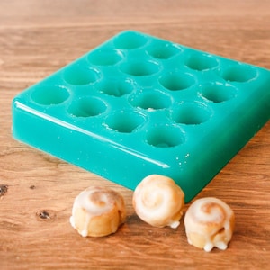 Cinnamon Bun (Mini) Silicone Mold | Silicone Wax Melt Molds | Silicone Soap Molds | Food Shape Wax Melt Molds | No smell silicone molds