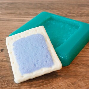 Pop Tart Silicone Mold | Silicone Wax Melt Molds | Silicone Soap Molds | Food Shape Wax Melt Molds | No Smell Silicone Molds