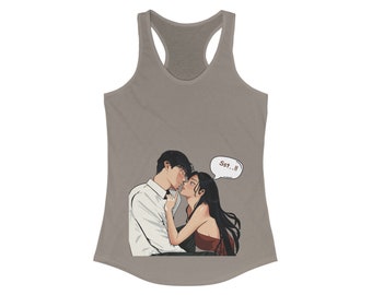 Women's Ideal Racerback Tank romantic couple