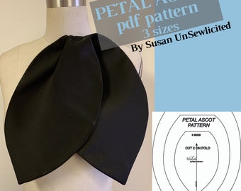 Petal Ascot PDF Pattern (3 Sizes Included) by Susan UnSewlicited