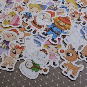 Sugar Blocks Sticker Flakes - Rudolph + Friends - Etsy