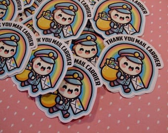 Sugar Blocks Sticker Flakes - Kawaii Mail Carrier ( Thank You Mail Carrier )