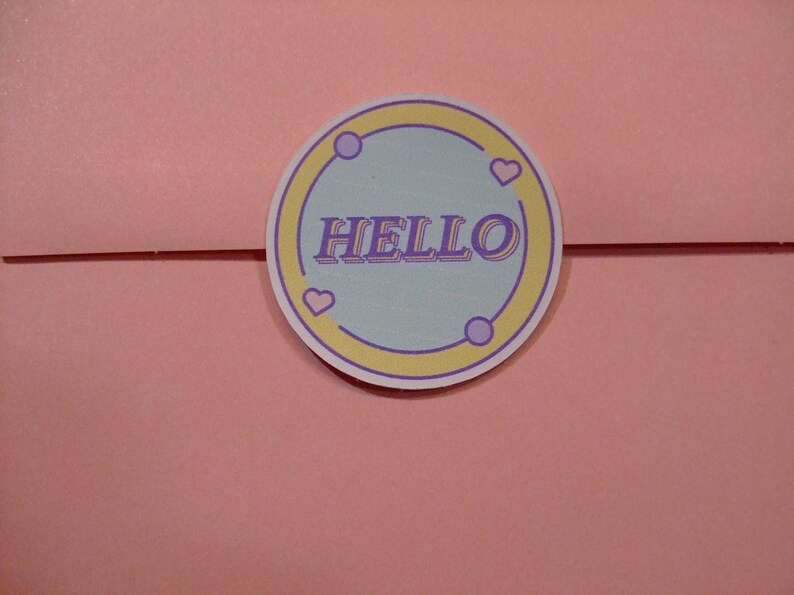 Sugar Blocks Sticker Flakes Pastel Hello and Hi | Etsy