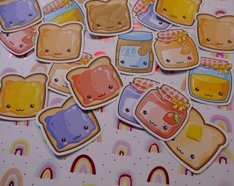Butter Toast Sticker Etsy